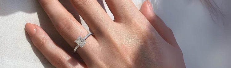 Lab Grown Diamond Pave Engagement Rings