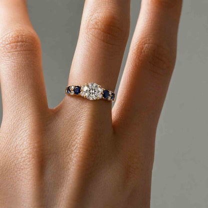 0.25ct E, VVS2 Dainty Round Lab Grown Diamond Promise Ring, Nature inspired Ring, Diamond Engagement Ring for Women, Perfect gift for her
