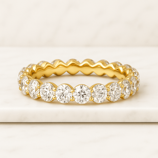 Lab Grown Diamond Wedding Band Round Diamond Stacking Ring Matching Engagement Ring