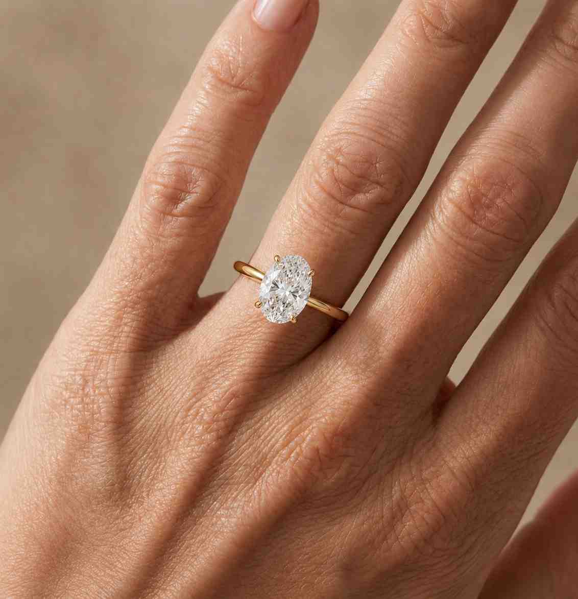 2.5 ct oval cut igi certified lab grown diamond solitaire engagement ring 14k solid gold minimalist bridal wedding proposal anniversary gift
