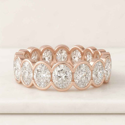 0.60 CT Round Cut Diamond Engagement Ring  Pavé Band Ring in 14K Solid Gold  Dainty Solitaire Ring