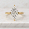 Two Stone Trilliant Cut Lab Grown Diamond Ring