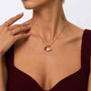 Pear Cut Birthstone Trio Pendant Necklace