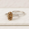 Oval Cut Lab Grown Diamond Bridal Set