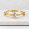 Round Cut Salt And Pepper Diamond Band For Black Friday Sale