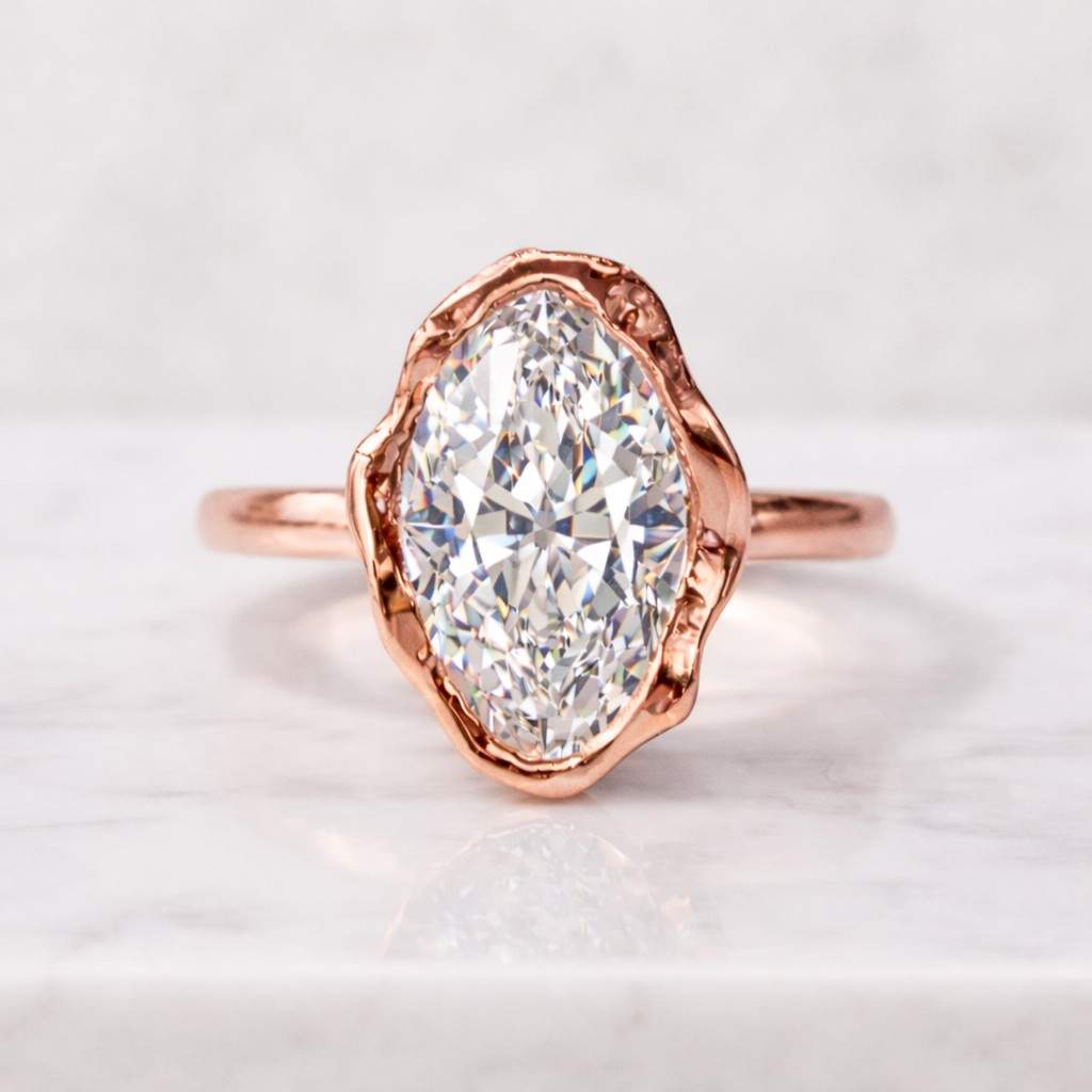 1.00 Ctw Round Lab Diamond Ring
