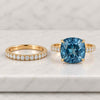 Cushion Cut Lab Grown Diamond Bridal Set