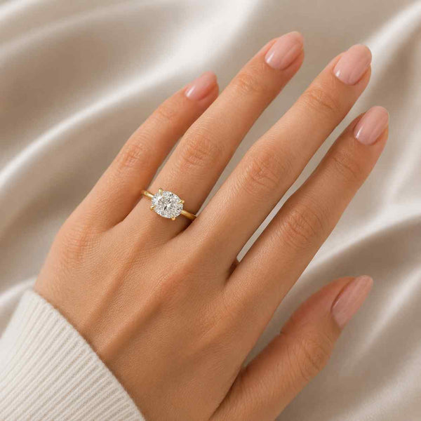 1.07 Five Stone Marquise Cut Lab Grown Diamond Ring – 18K White Gold Anniversary or Wedding Band Certified Diamond Engagement Ring
