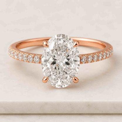 1.0 CT Pear Halo Fancy Blue Lab Grown Diamond Ring
