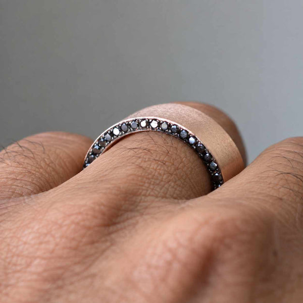 1.21 Ct Diamond Ring, 14K Black Diamond Ring, Natural Rose Cut Black Diamond Ring, Halo Teardrop Black Diamond Ring, Real Gold Ring

