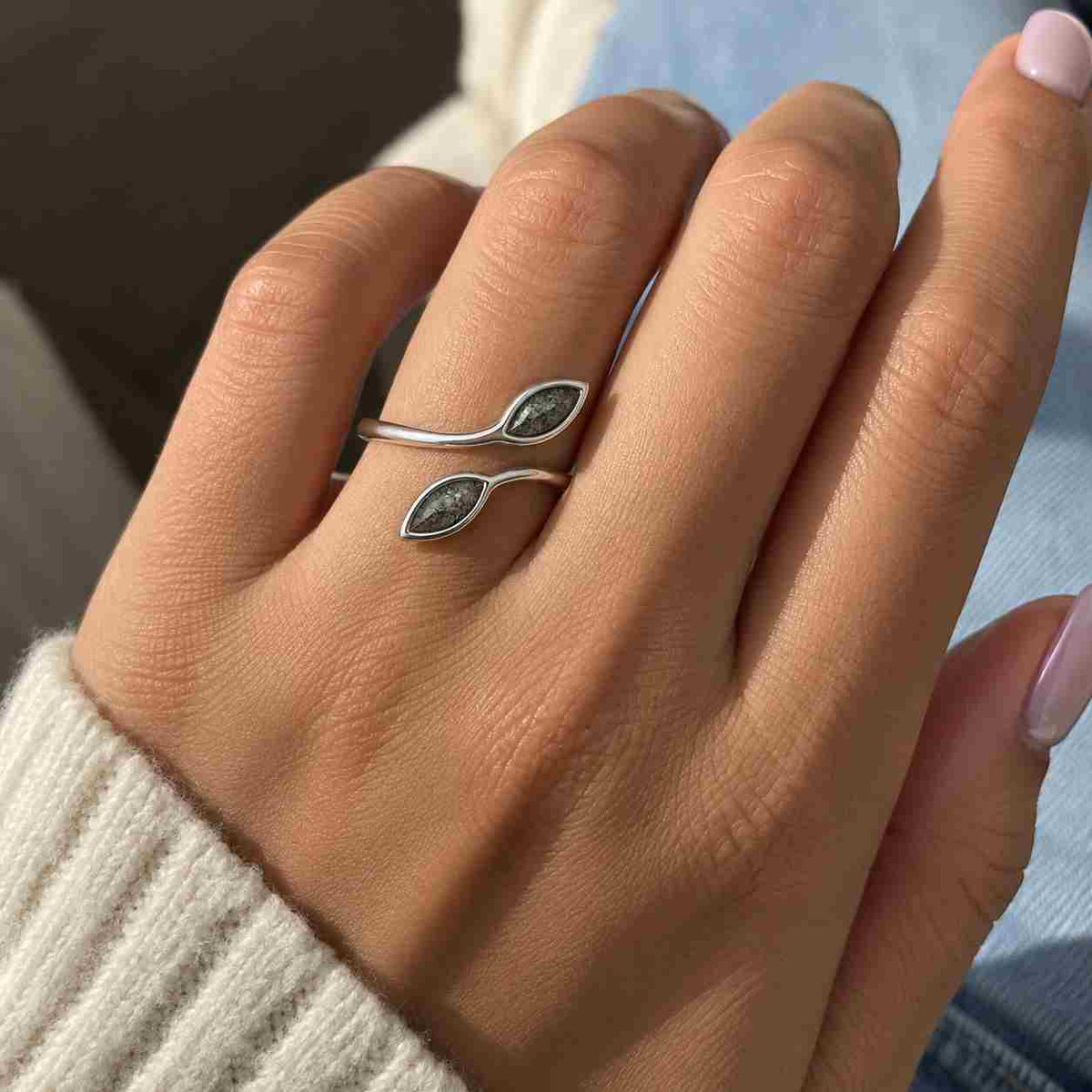 Marquise Salt and Pepper Diamond Wedding Ring, Unique Diamond Wedding Band, Wedding Engagement Ring, Minimalist Diamond Ring
