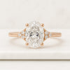 Oval Cut Lab Created Diamond Engagement Ring