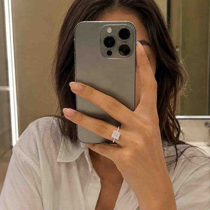 1.80 ctw Halo Round Lab Grown Engagement Ring, E VVS2 Certified Centre Diamond 1.03 Carat Side 0.78 Carat, Halo Engagement Ring

