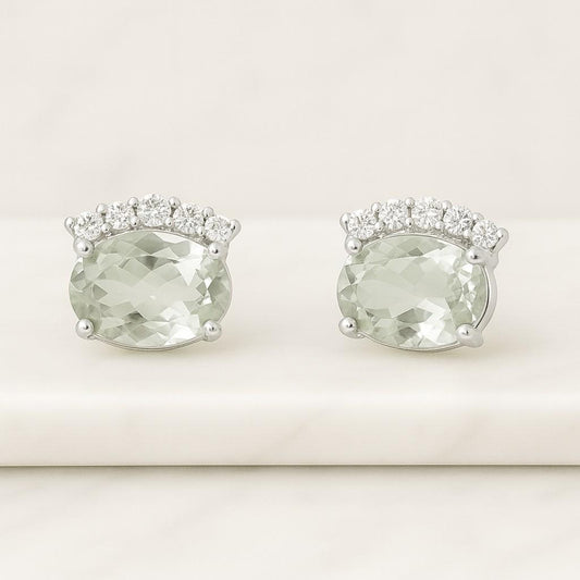 1.81 Ct Oval Halo Earrings, Available in Different Sizes and Shapes