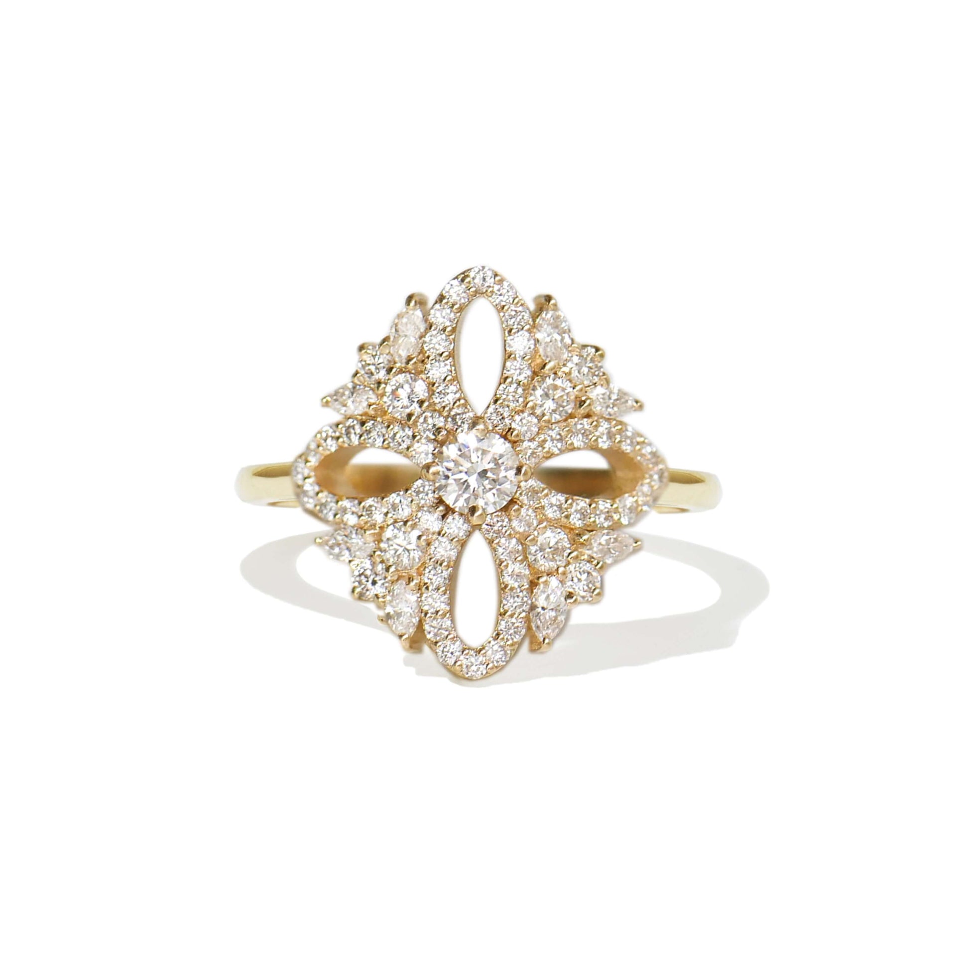 1.85 CT  Round Cut Lab Grown Diamond Ring