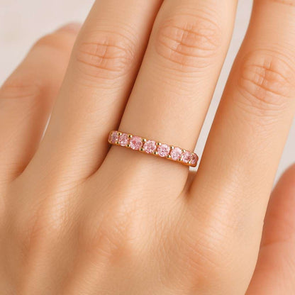 10K Solid Gold Anniversary Band For Her