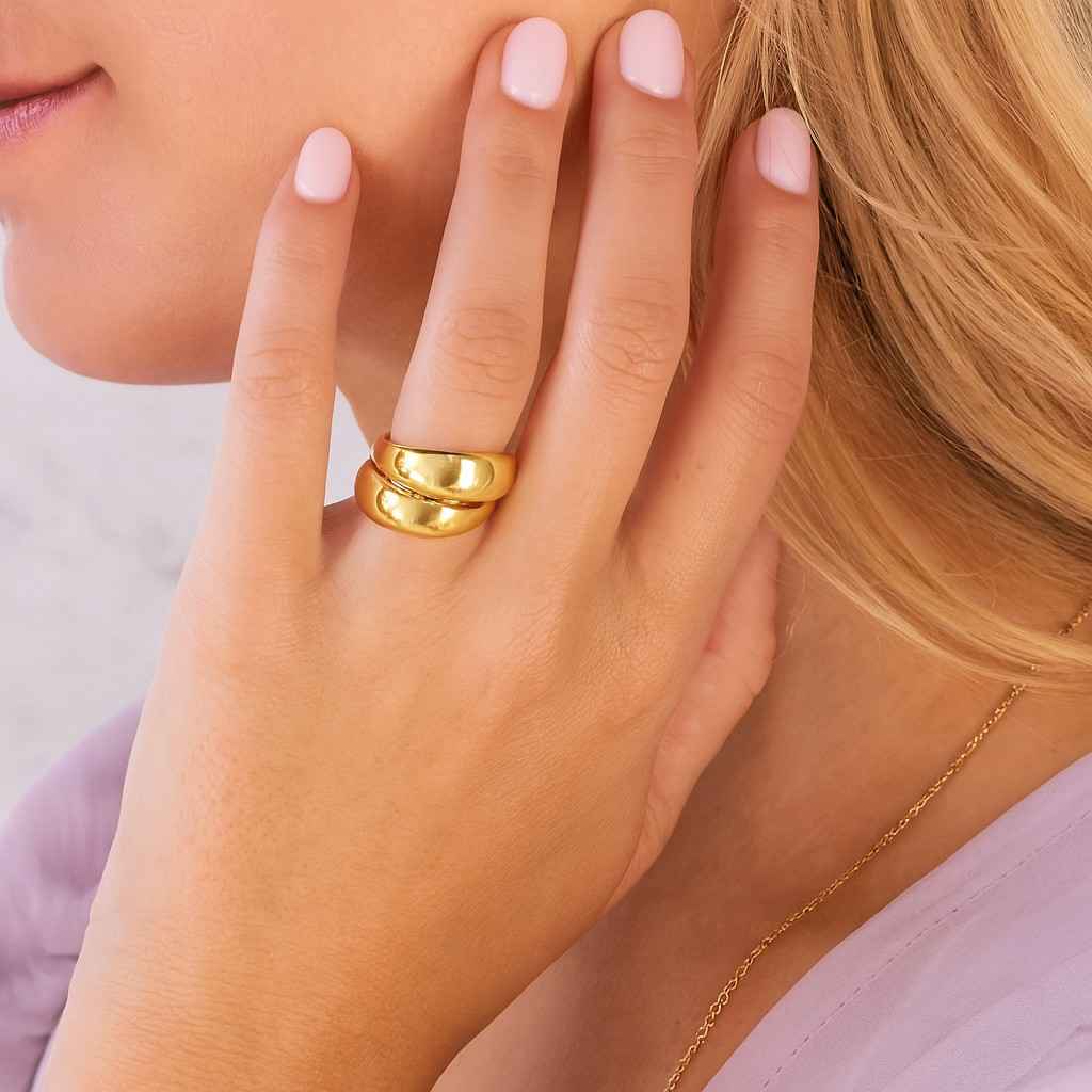 10K Solid Gold Bevel Wedding Band Matte Yellow Gold Bevel Edge Wedding Band