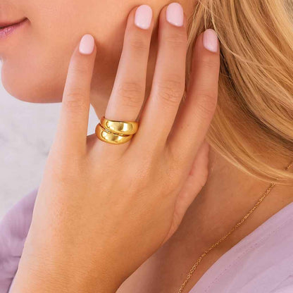 10K Solid Gold Bevel Wedding Band Matte Yellow Gold Bevel Edge Wedding Band