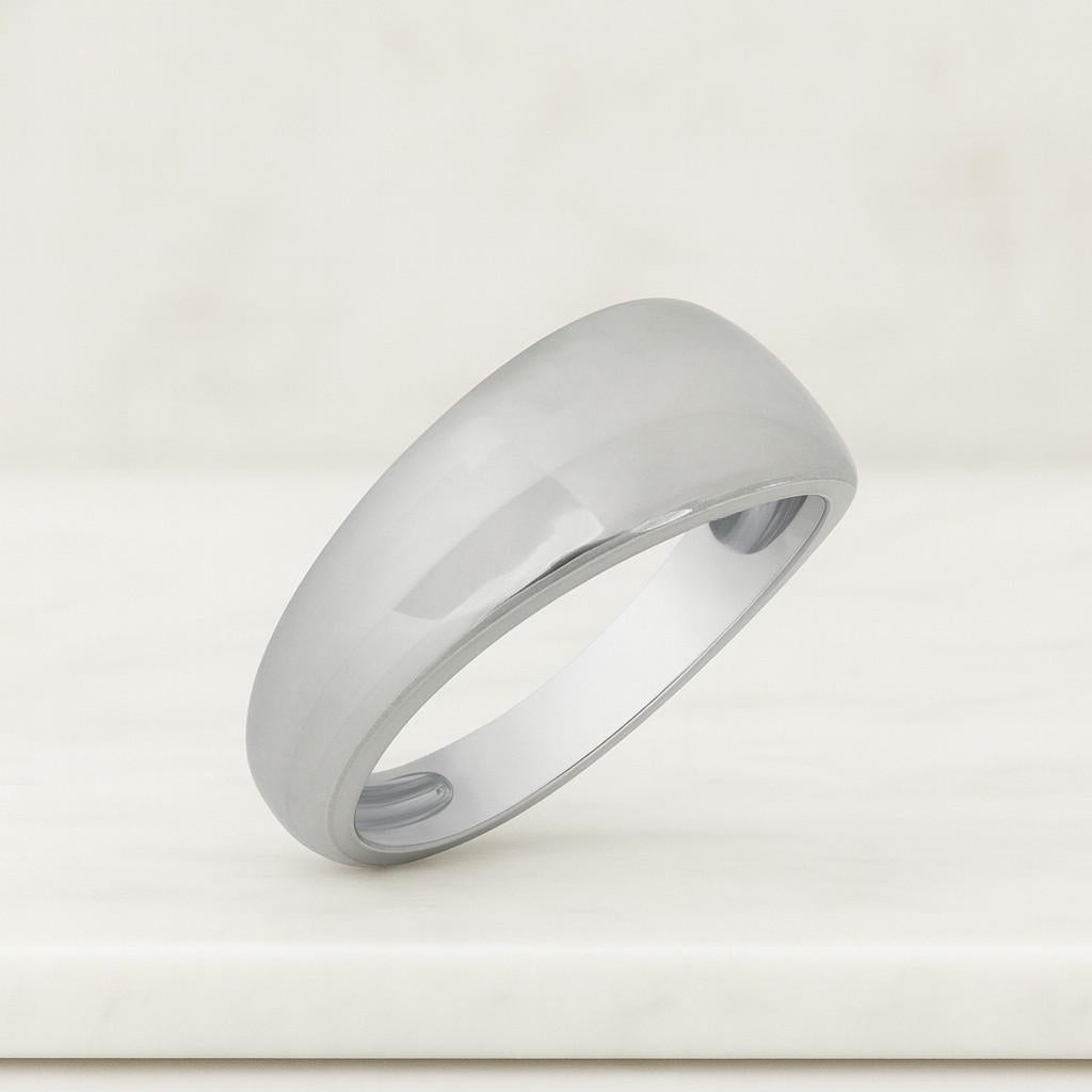 10k yellow gold 5mm low dome wedding band ring