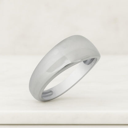 10K Yellow Gold 5mm LOW DOME Wedding Band Ring