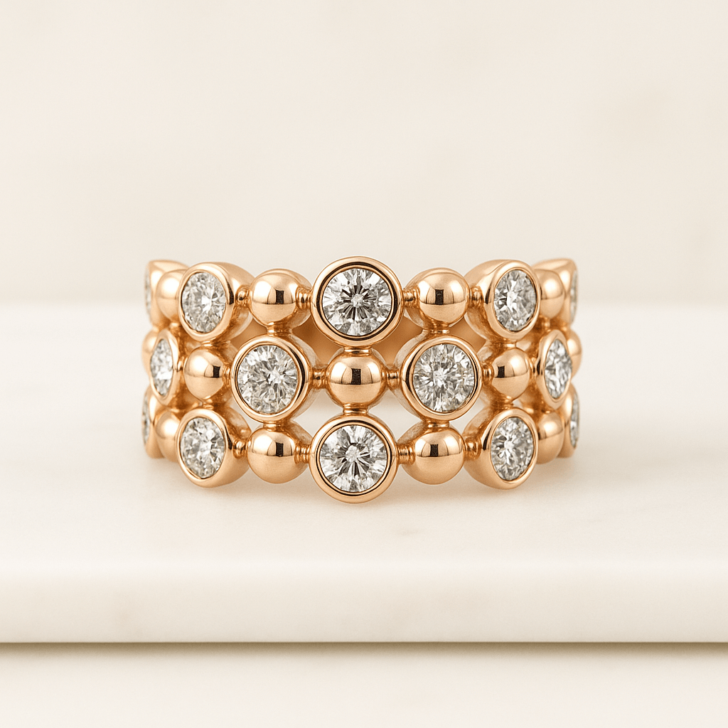 10k 14k 18k Solid Gold Stacking Ring 3mm Wedding Band Stackable Ring