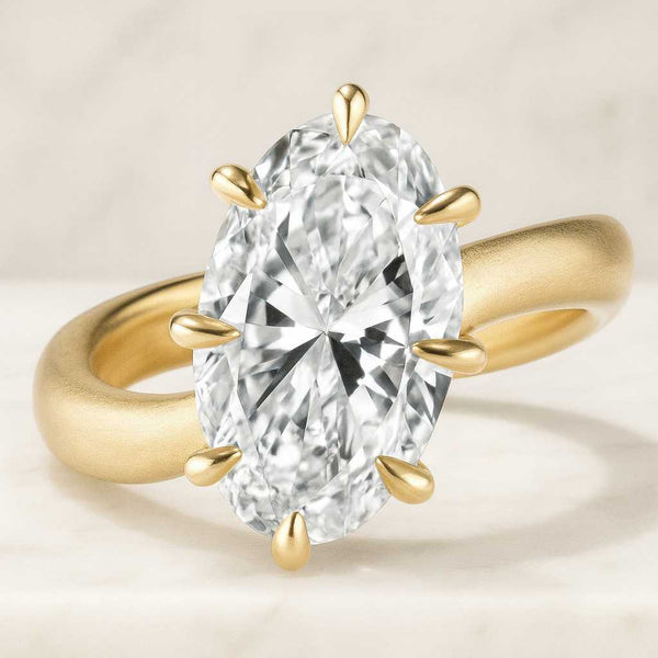 Oval engagement ring 4ct 3ct 2ct 1.25ct stone ring Promise ring Diamond ring Simulant ring Solitaire ring travel ring Silver Gift for her