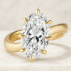 Solitaire Oval Cut Lab Grown Diamond Engagement Ring