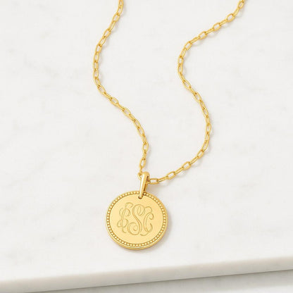 10k Solid Gold Heart Initial Pendant Necklace Personalized Charm