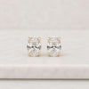 Oval Cut Lab Grown Diamond Stud Earrings