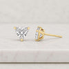 Trillion Cut Lab Grown Diamond Stud Earrings
