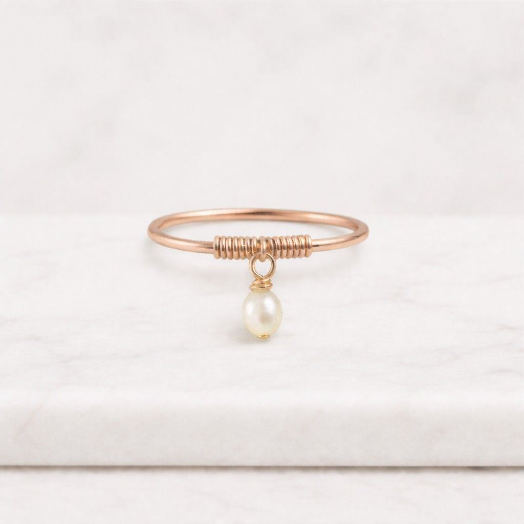 10k gold pearl ring 14k gold pearl ring 18k gold pearl ring rose gold pearl ring white gold pearl ring yellow gold pearl ring solid gold pearl ring gold filled pearl ring gold vermeil ring