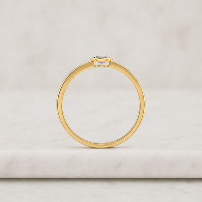 5.81ct Oval Cut Simulated Diamond Ring, Two-Tone Yellow Gold Vermeil Solitaire, Dainty Travel Engagement Ring, Silver Promise Ring