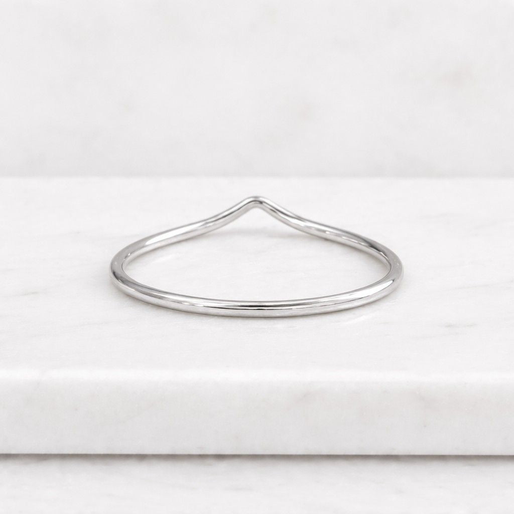 10k gold ring 14k gold ring 18k gold ring solid gold ring real gold ring yellow gold ring white gold ring rose gold ring gold contour ring gold chevron ring gold wishbone ring gold stacking ring gold nesting ring