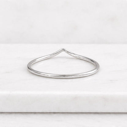 10k gold ring 14k gold ring 18k gold ring solid gold ring real gold ring yellow gold ring white gold ring rose gold ring gold contour ring gold chevron ring gold wishbone ring gold stacking ring gold nesting ring