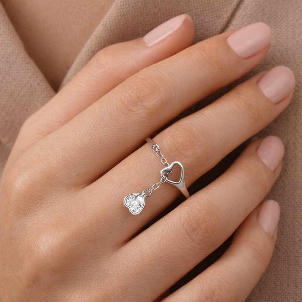 10k gold ring 14k gold ring 18k gold ring yellow gold ring rose gold ring white gold ring solid gold ring real gold ring gold heart ring gold charm ring gold chain ring