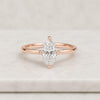 Marquise Cut Lab Grown Diamond Solitaire Engagement Ring
