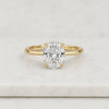 0.80 CT Oval Cut Lab Grown Diamond Solitaire Engagement Ring