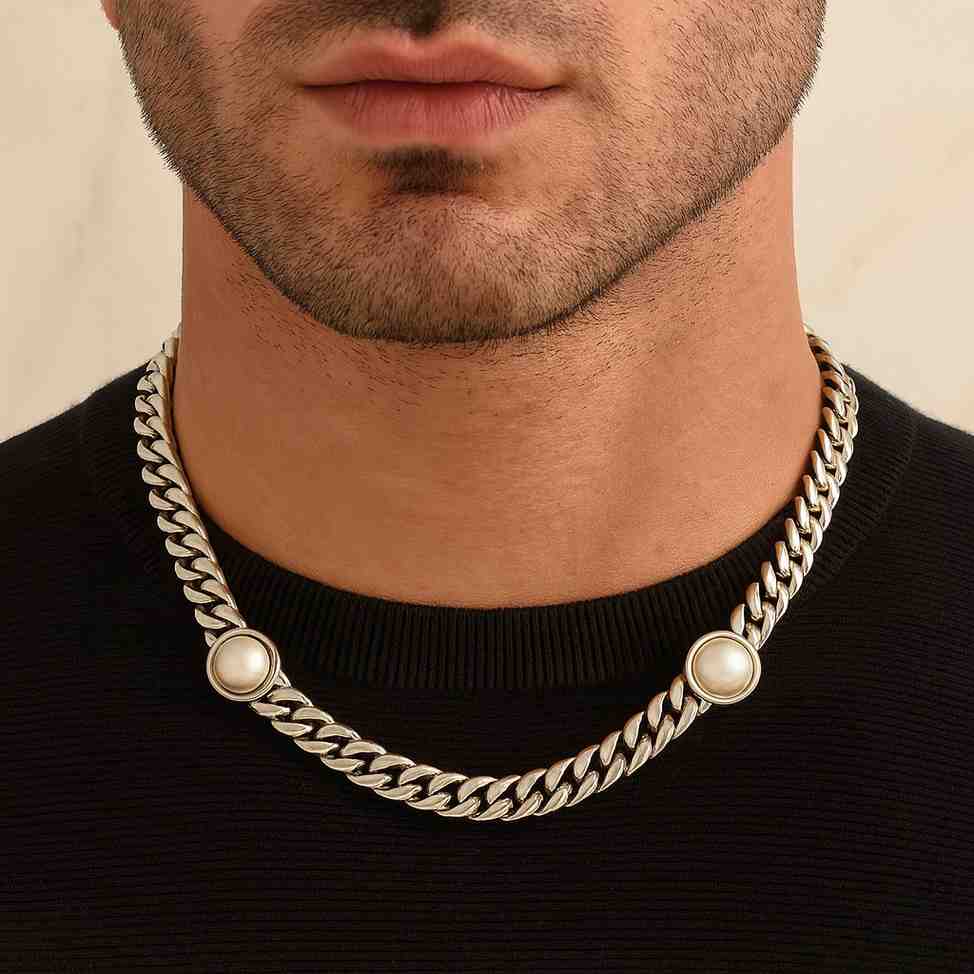 12mm Cuban Link Chain Necklace Hip Hop Jewelry Women Men