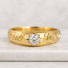 Round Cut Lab Grown Diamond Till Death Band Ring Personalized Ring