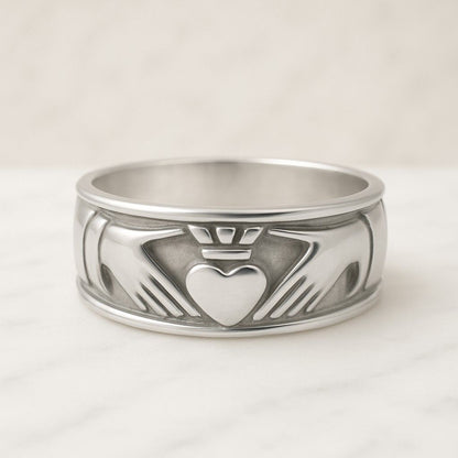 14K Gold Hug Ring Gold Hug Ring Promise Ring Hug Shape Ring Hands Ring Hugging Ring 14k Solid Gold Flower of Life Ring Sacred Minimalist Filigree