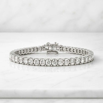 Gift For Her, Round Diamond Bracelet for Men or Women, Tennis Bracelet