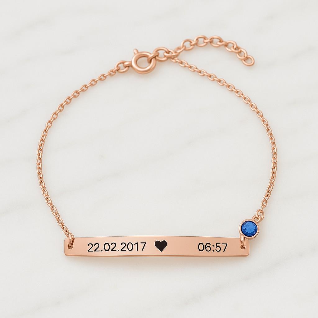 Personalized 18K Gold Name Bracelet for Women