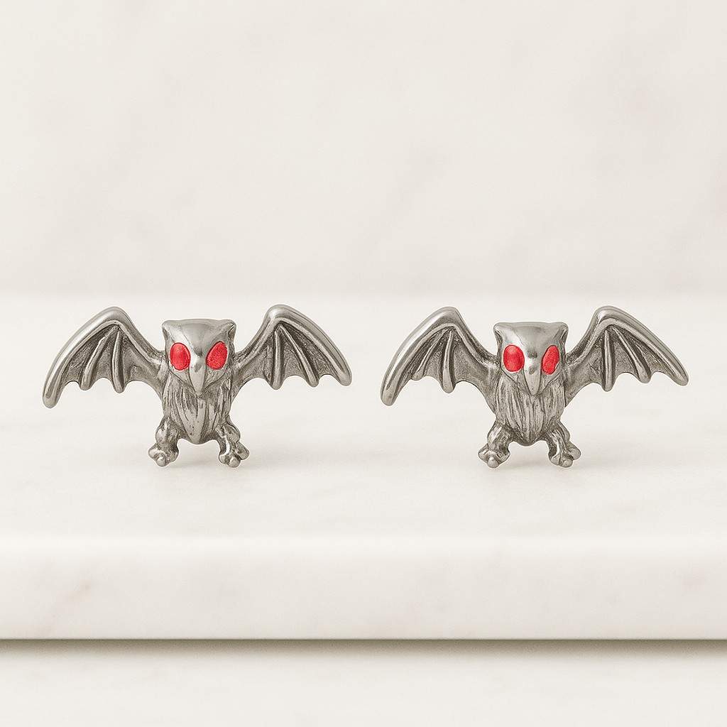 Gift For Her Unique Stud Earrings Garnet Studs Birthday Statement Minimalist earring Handmade earring Women Studs