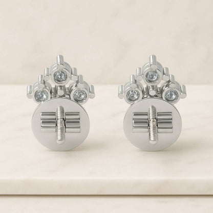 14K White Gold Bridal Earrings Ready To Ship Pear Cut Vivid Pink Lab Diamond Stud EarringsTear Drop Halo Earrings With White Halo Accent