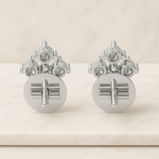 14K White Gold Bridal Earrings Ready To Ship Pear Cut Vivid Pink Lab Diamond Stud EarringsTear Drop Halo Earrings With White Halo Accent