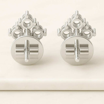 14K Yellow Gold CVD Diamond Flower Ring Conflict Free Diamond Anniversary Ring For Wife