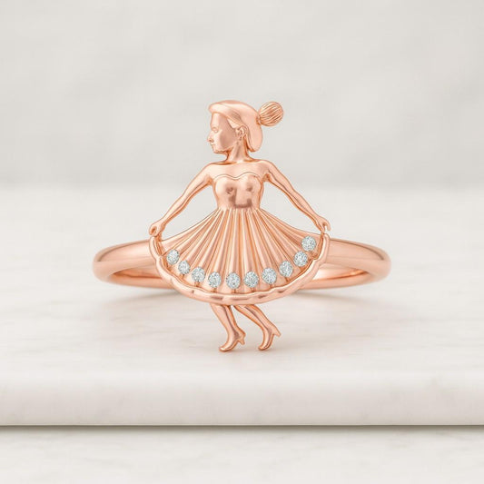 14K Dainty Gold Crown Band Ring Thin Gold Rings Band Princess Ring Minimal Stacking Ring Dainty Victorian Rings for Women Bridal Gift forHer