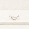 2 MM Curved Gold Wedding Band For Women