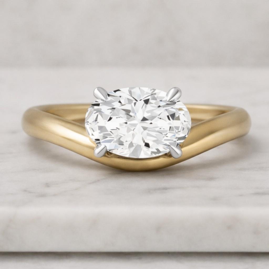 14k gold 0.25 ct diamond ring, lab grown diamond ring
