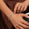 Yellow Gold Curb Chain Bracelet for Unisex with Adjustable Extender